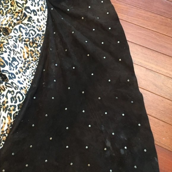 Sarah Berman Studded Leather Moto Jacket - Picture 5 of 7